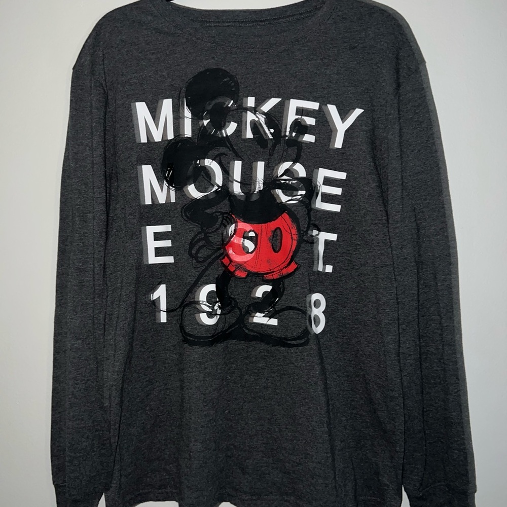 Disney Mickey Mouse Graphic Long Sleeve Top – Size Large